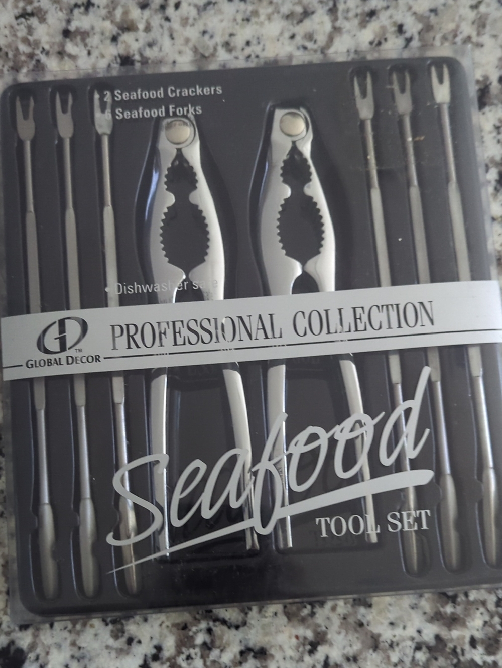 Global Decor© Professional Collection Seafood Tool Set - Silver